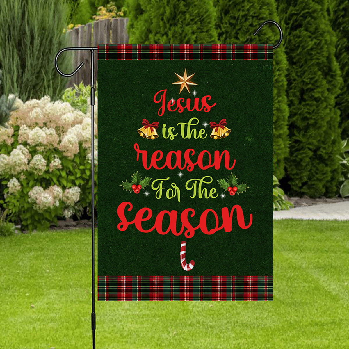 Jesus Is The Reason For The Season Christmas Flag