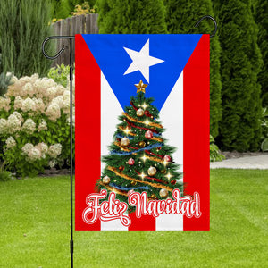 Feliz Navidad Puerto Rico Flag