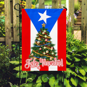 Feliz Navidad Puerto Rico Flag