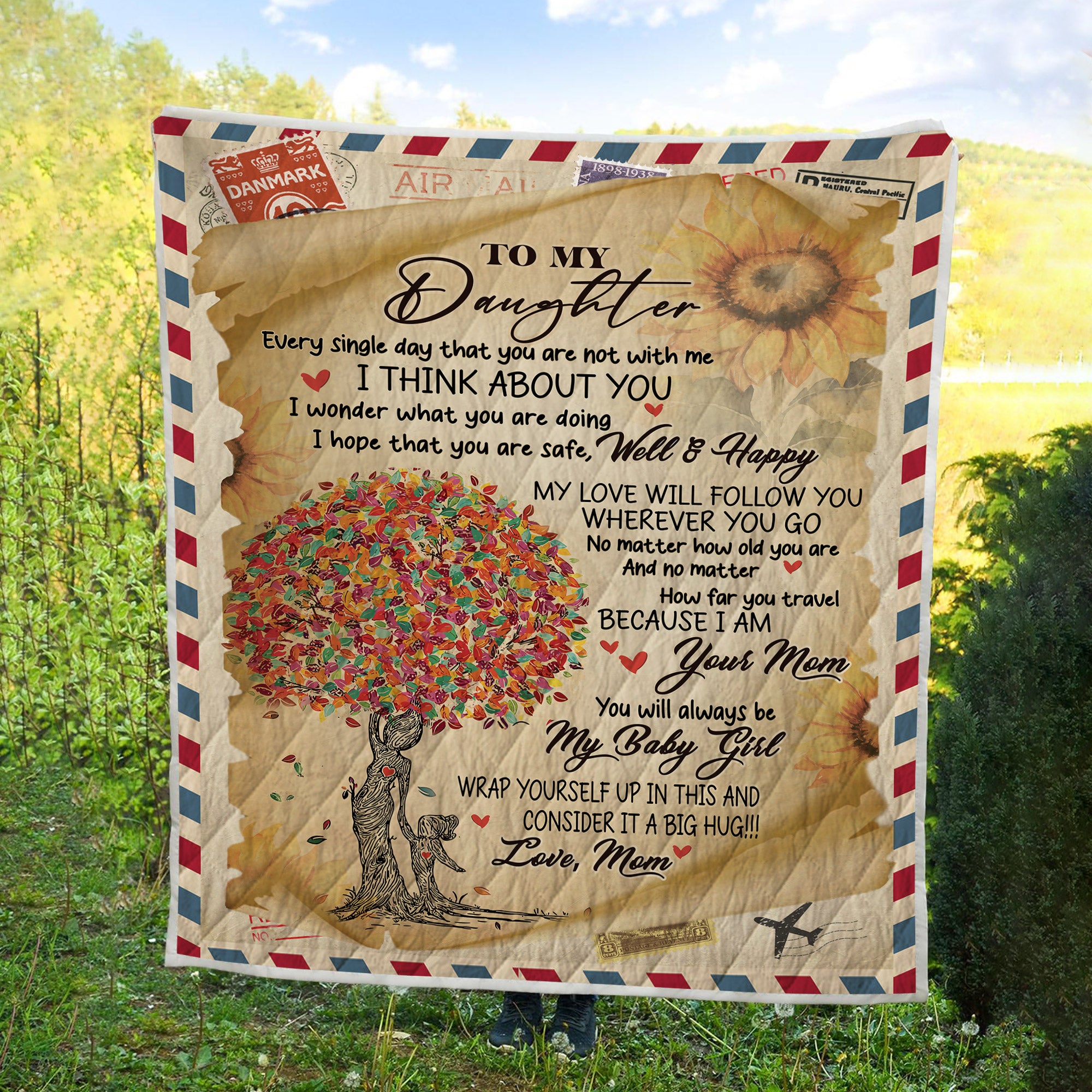 To My Daughter - I Hope You Are Safe Quilt Blanket - Gift For Daughter