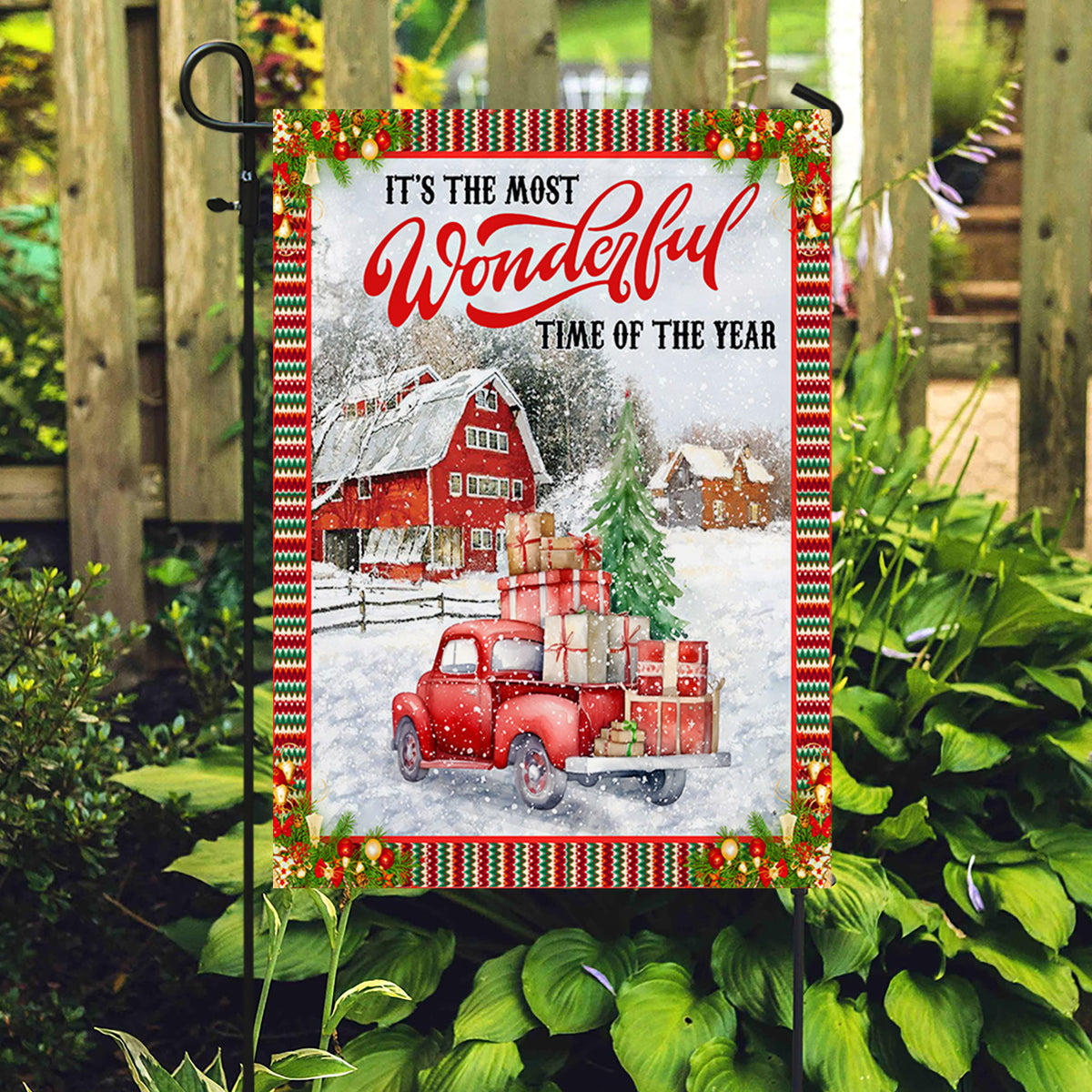 It's The Most Wonderful Time Of The Year Christmas Flag
