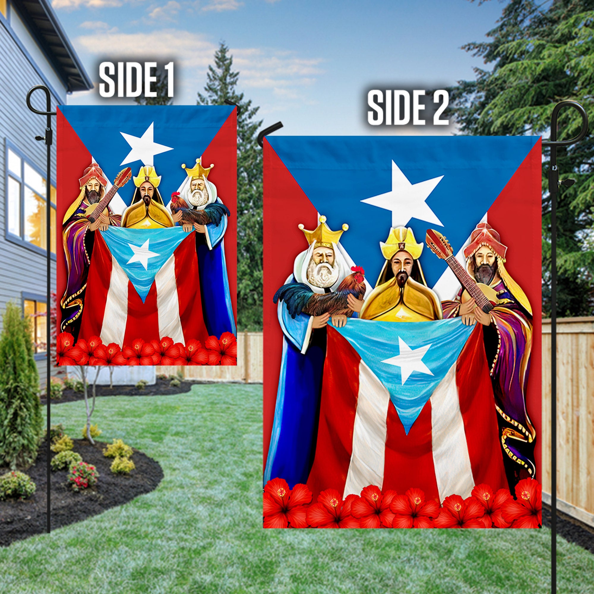 Three Kings Day Puerto Rico Flag