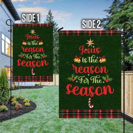 Jesus Is The Reason For The Season Christmas Flag - Charming Present