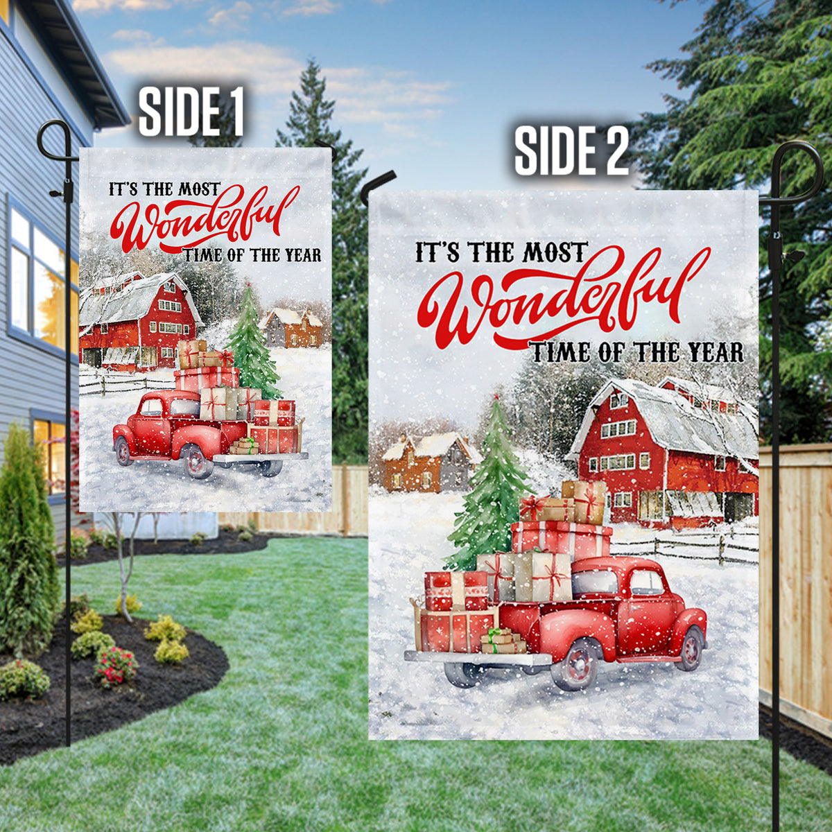 It's The Most Wonderful Time Of The Year Christmas Flag