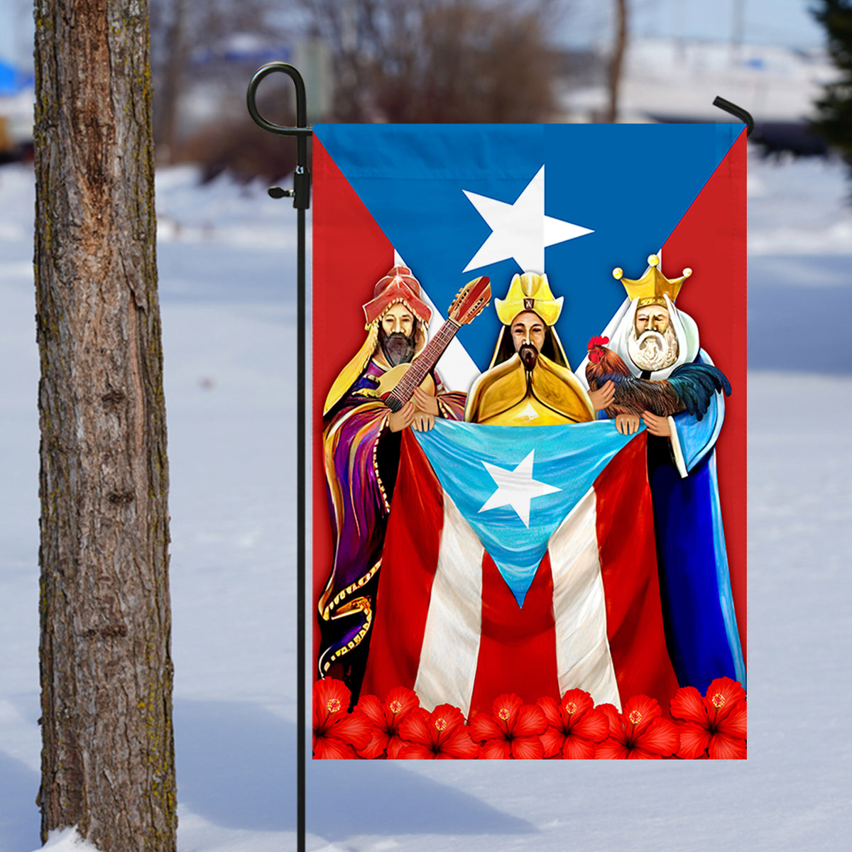 Three Kings Day Puerto Rico Flag