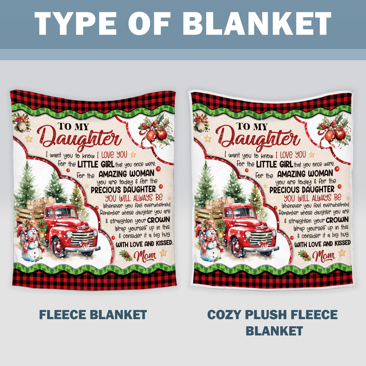 To My Daughter - I Want You To Know I LOVE YOU Quilt Blanket - Gift For Daughter