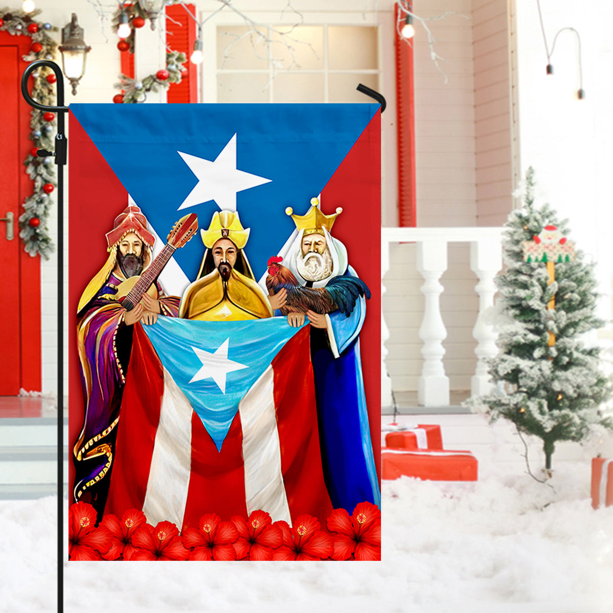 Three Kings Day Puerto Rico Flag