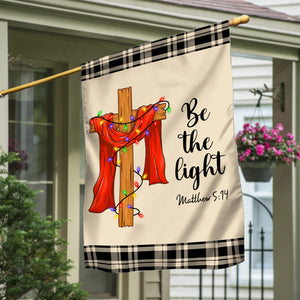 Be The Light Christmas Cross Jesus Christian Flag