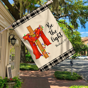 Be The Light Christmas Cross Jesus Christian Flag