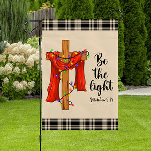 Be The Light Christmas Cross Jesus Christian Flag