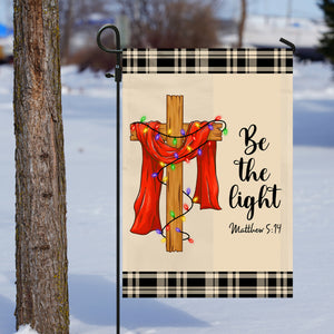 Be The Light Christmas Cross Jesus Christian Flag