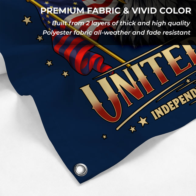 Patriotic Independence Fireworks American House Flag