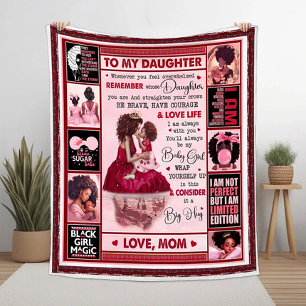 To My Daughter - You Will Always Be My Baby Girl Quilt Blanket - Gift For Daughter - Charming Present