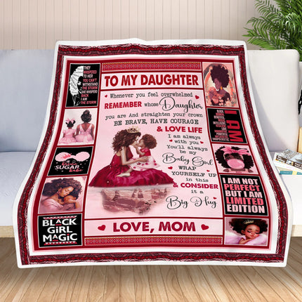 To My Daughter - You Will Always Be My Baby Girl Quilt Blanket - Gift For Daughter - Charming Present