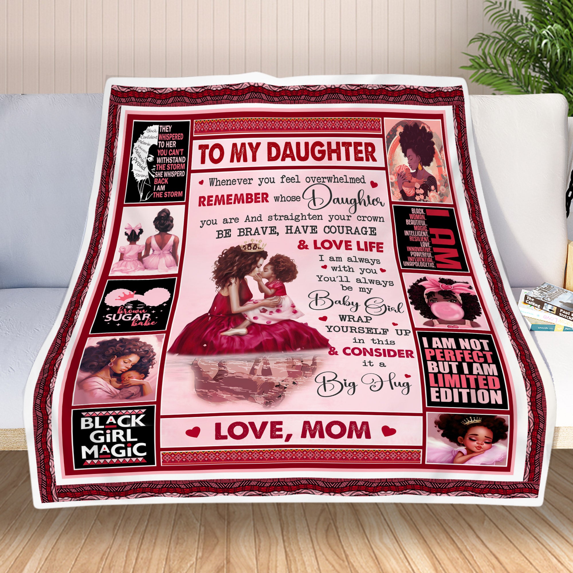 To My Daughter - You Will Always Be My Baby Girl Quilt Blanket - Gift For Daughter