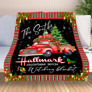 Personalized Blanket For Daughter Son - Christmas Movie Watching Blanket - Gift For Daughter Son