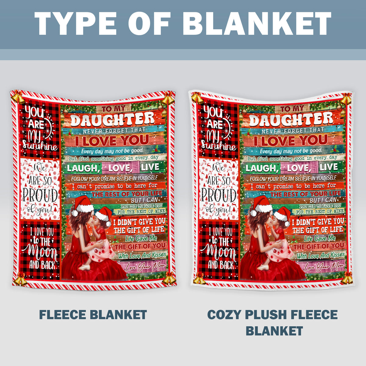 To My Daughter - Never Forget That I Love You Quilt Blanket - Gift For Daughter