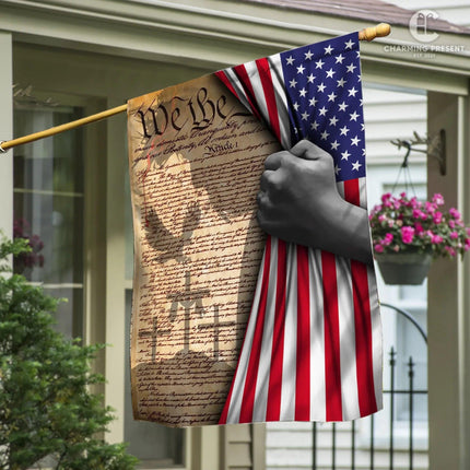God Jesus Flag We The People American Flag - Charming Present