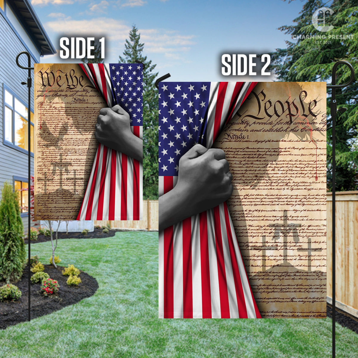 God Jesus Flag We The People American Flag