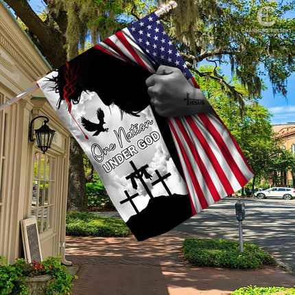 God Jesus Flag One Nation Under God Flag - Charming Present