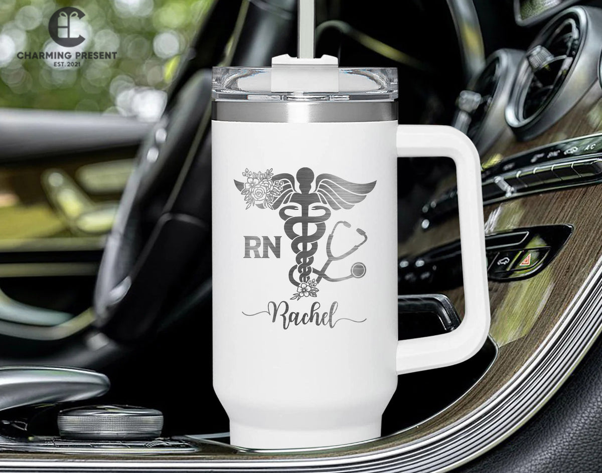 Personalized Nurse Name 40oz Tumbler - Nurse Gifts
