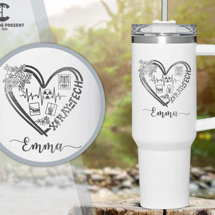 Personalized Xray Technologist Name 40oz Tumbler - Radiologic Technologist Gifts - Charming Present