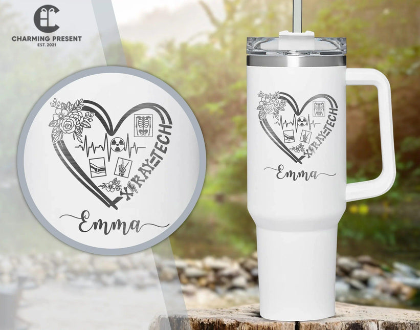 Personalized Xray Technologist Name 40oz Tumbler - Radiologic Technologist Gifts - Charming Present