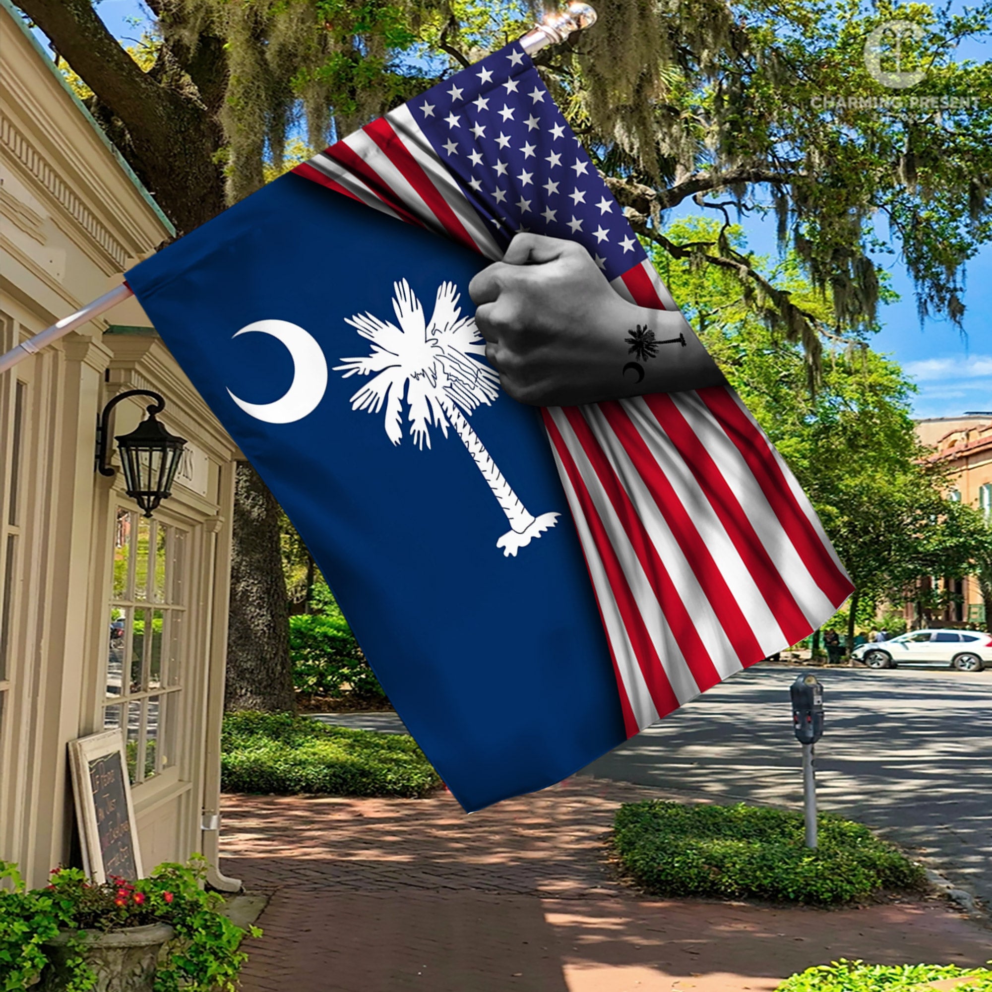 South Carolina American Flag - South Carolina Decoration