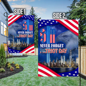 Never Forget 9-11 Flag - Patriot Day House Flag