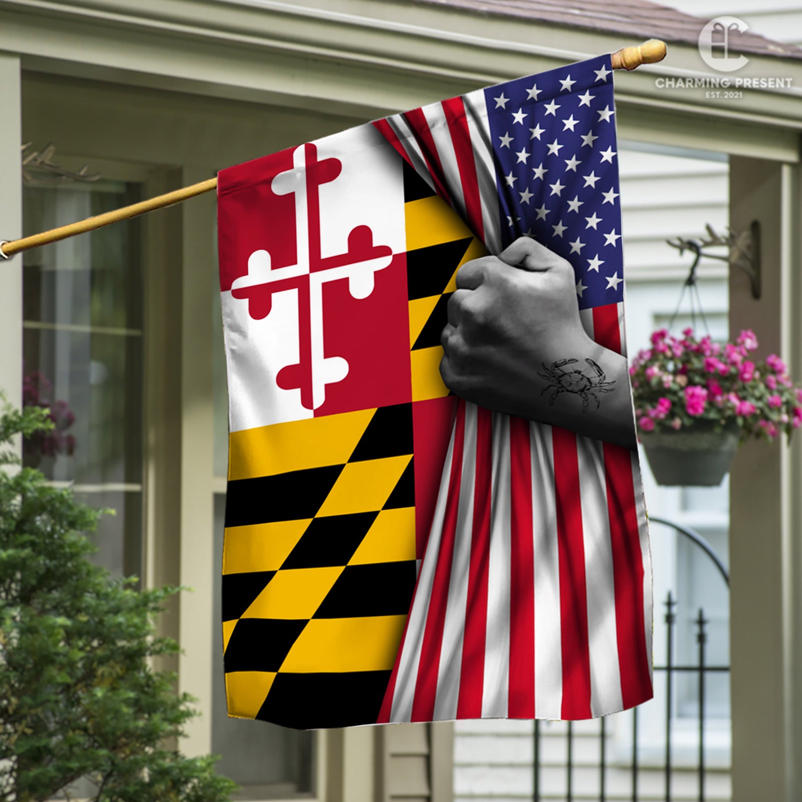 Maryland State Flag - American Maryland State Decoration