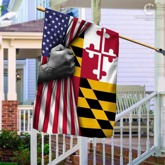 Maryland State Flag - American Maryland State Decoration - Charming Present