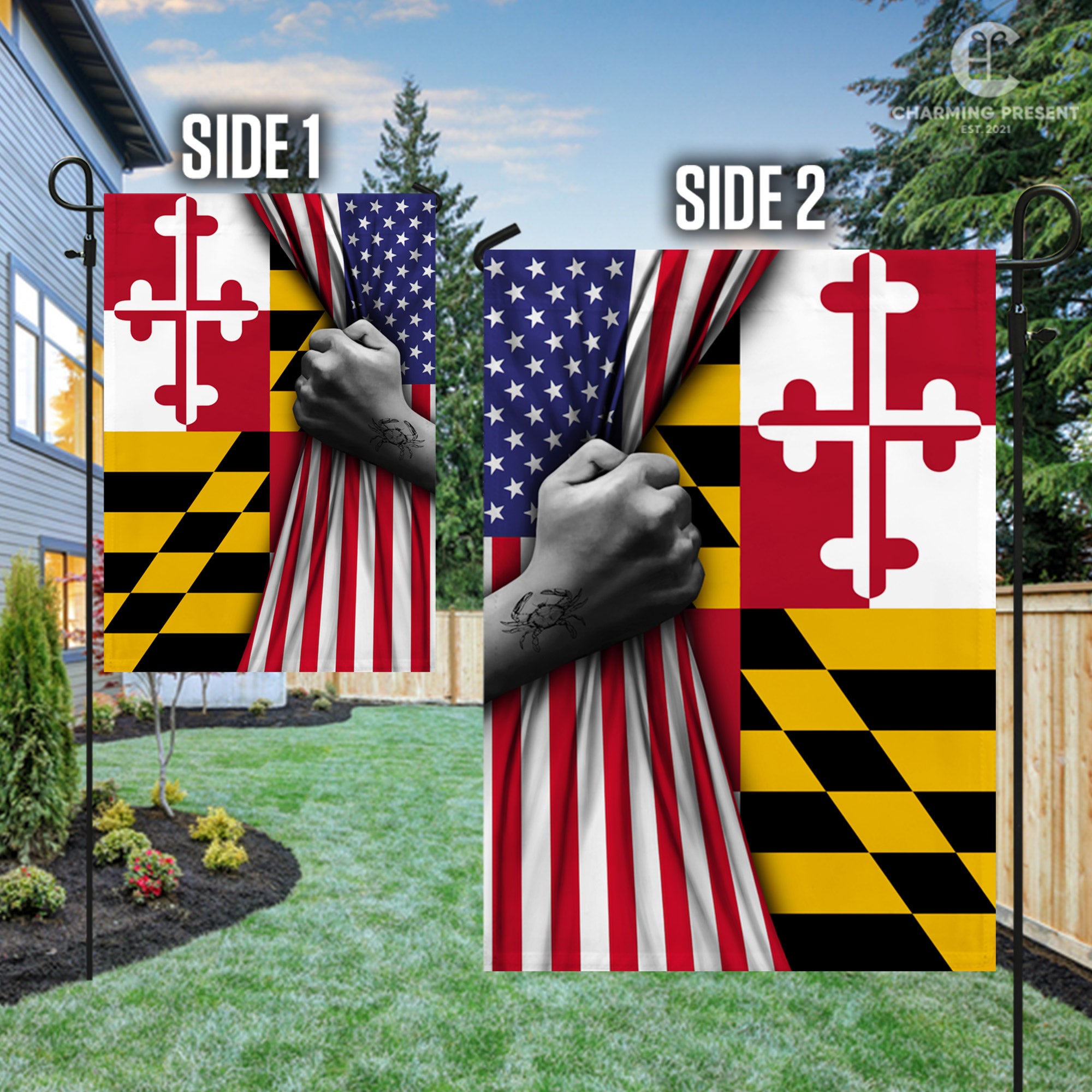 Maryland State Flag - American Maryland State Decoration