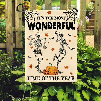 It's The Most Wonderful Time Of The Year Flag - Halloween Welcome Gift - Charming Present