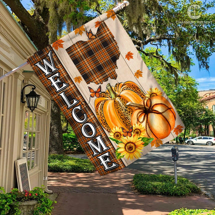Ohio State Fall Flag - Fall Autumn Welcome Gift - Charming Present
