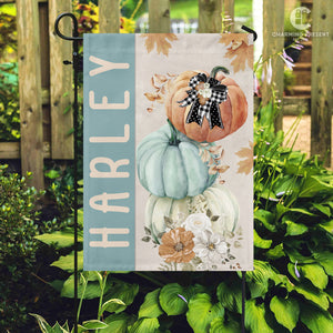 Personalized Fall Pumpkins Flag - Fall Welcome Outdoor Gift