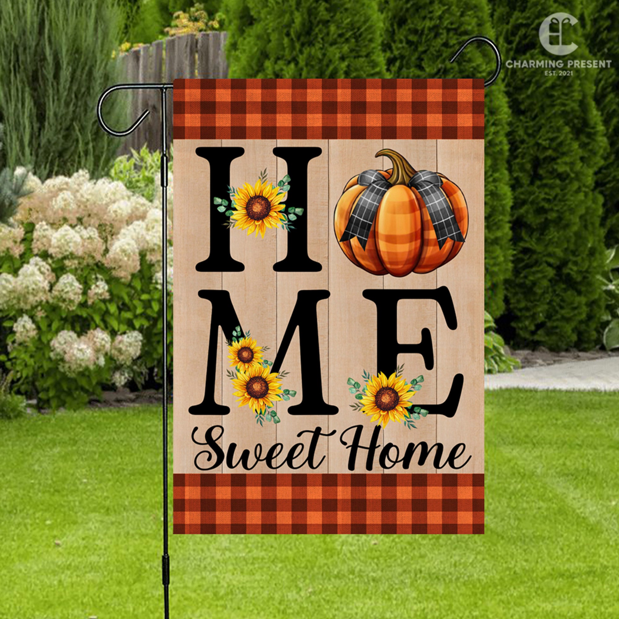 Home Sweet Home Welcome Pumpkin Fall Flag - Fall Autumn Welcome Gift