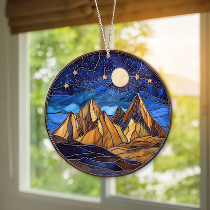 Night Court Suncatcher Ornament Acrylic Window Hanging - Bookshelf Decor, Book Lover Gift, Bookish Gift - Charming Present