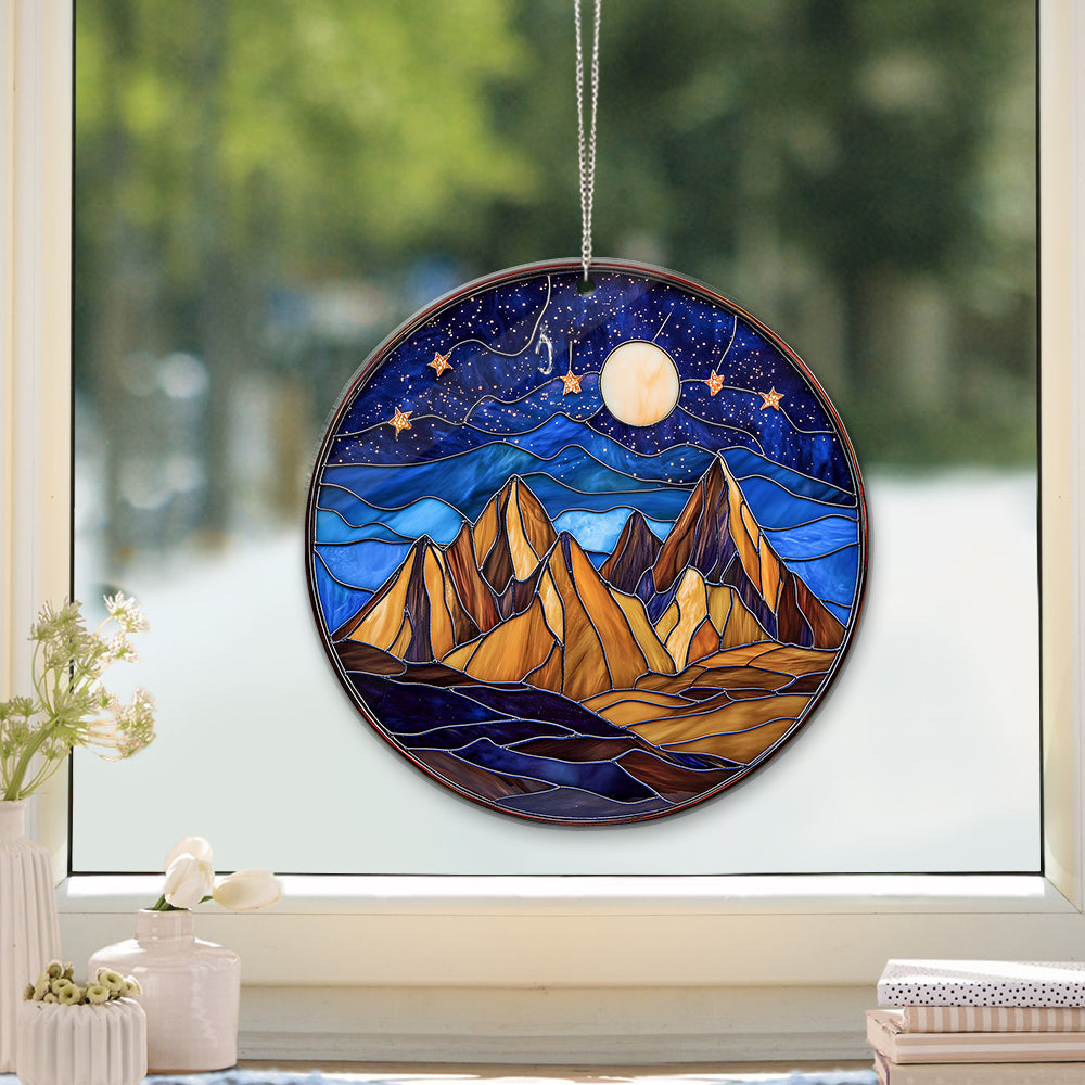 Night Court Suncatcher Ornament Acrylic Window Hanging - Bookshelf Decor, Book Lover Gift, Bookish Gift