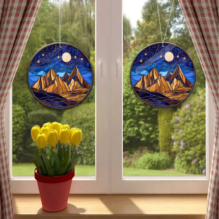 Night Court Suncatcher Ornament Acrylic Window Hanging - Bookshelf Decor, Book Lover Gift, Bookish Gift - Charming Present