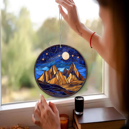 Night Court Suncatcher Ornament Acrylic Window Hanging - Bookshelf Decor, Book Lover Gift, Bookish Gift - Charming Present
