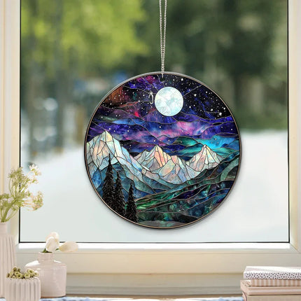 Night Court Suncatcher Ornament Acrylic Window Hanging - Bookshelf Decor, Book Lover Gift, Bookish Gift - Charming Present