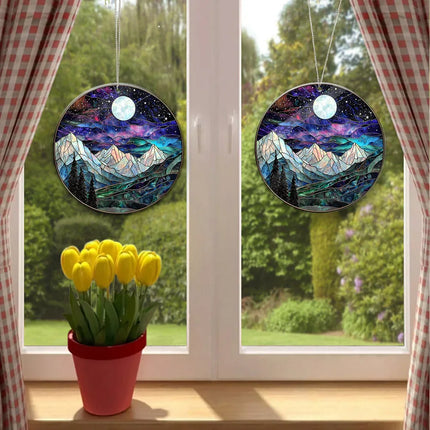Night Court Suncatcher Ornament Acrylic Window Hanging - Bookshelf Decor, Book Lover Gift, Bookish Gift - Charming Present