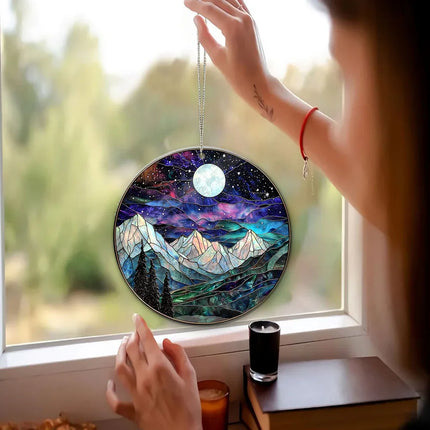 Night Court Suncatcher Ornament Acrylic Window Hanging - Bookshelf Decor, Book Lover Gift, Bookish Gift - Charming Present