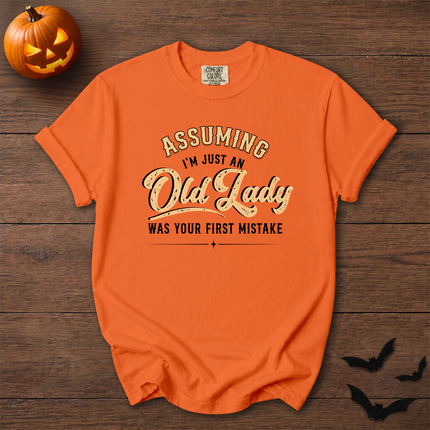 Comfort Colors Funny Old Lady Sarcastic Halloween T-Shirt
