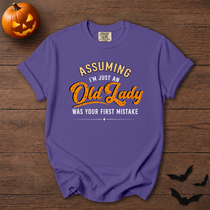 Comfort Colors Funny Old Lady Sarcastic Halloween T-Shirt