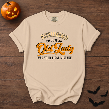 Comfort Colors Funny Old Lady Sarcastic Halloween T-Shirt