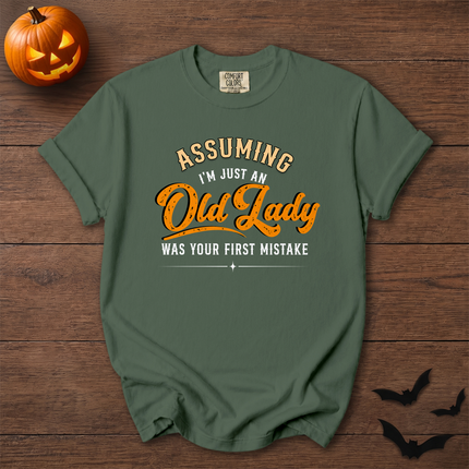 Comfort Colors Funny Old Lady Sarcastic Halloween T-Shirt