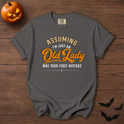 Comfort Colors Funny Old Lady Sarcastic Halloween T-Shirt