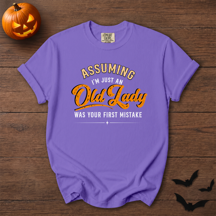 Comfort Colors Funny Old Lady Sarcastic Halloween T-Shirt