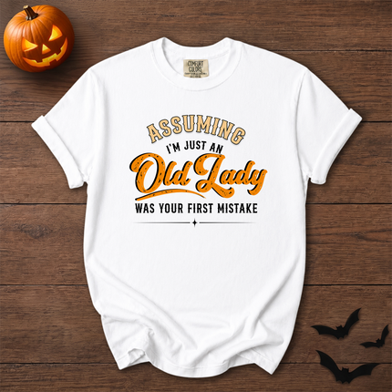 Comfort Colors Funny Old Lady Sarcastic Halloween T-Shirt